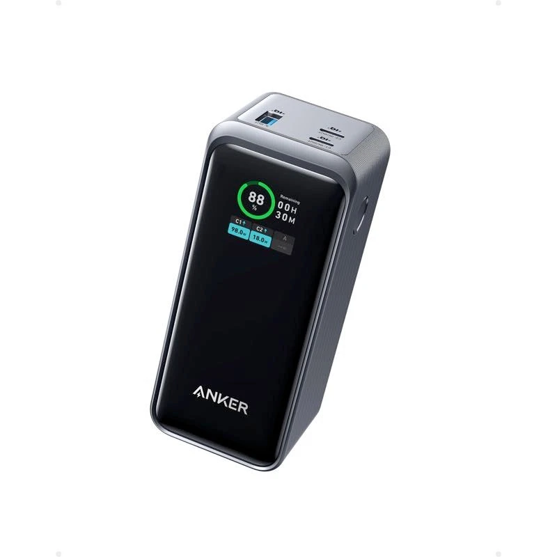 Anker Prime Power Bank 20000mAh 200W A1336 ブラック。Ankerの公式商品画像。