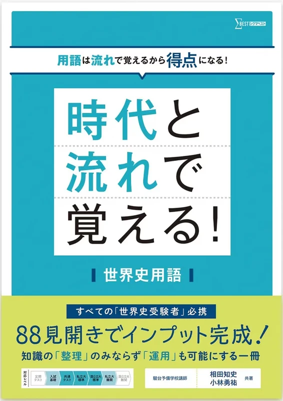 時代と流れで覚える！世界史用語。文英堂の商品画像。
