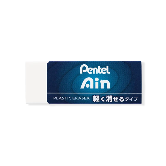 ぺんてる Ain消しゴム 軽く消せるタイプ 大 ZEAH10。ぺんてるの商品画像。