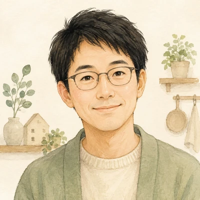 家計・投資を解説する編集名義「まこと」の架空の人物イラスト(AI生成)。