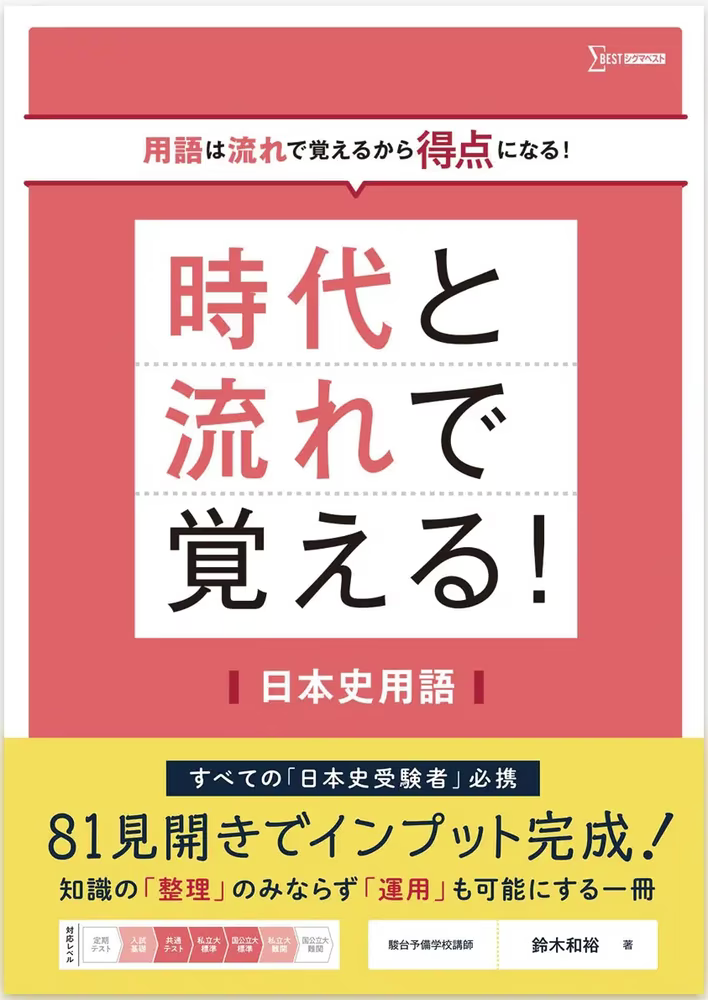時代と流れで覚える! 日本史用語の表紙