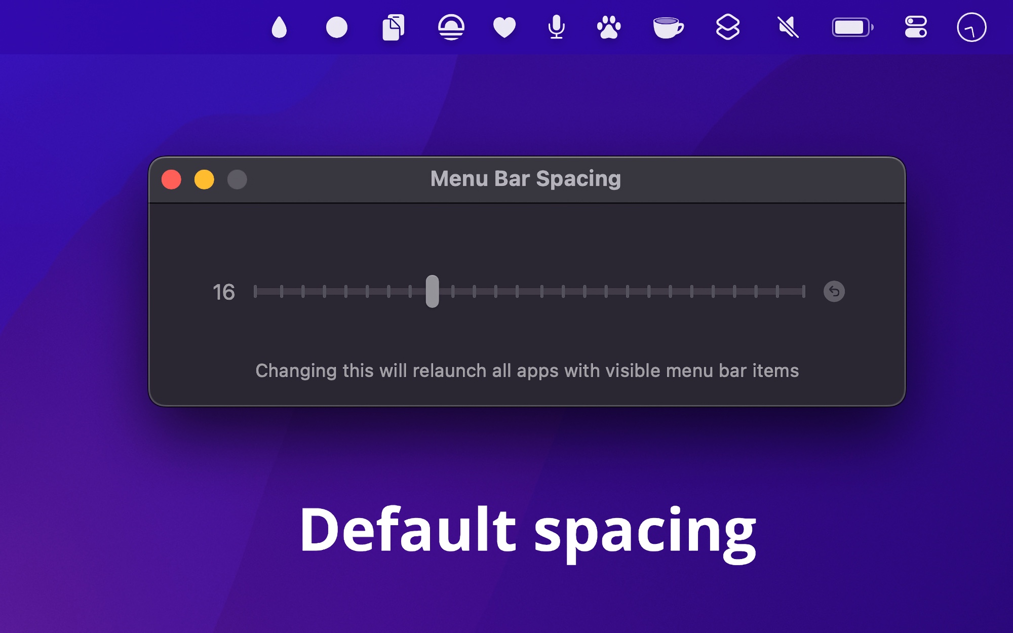 Menu Bar Spacing for Macの表紙
