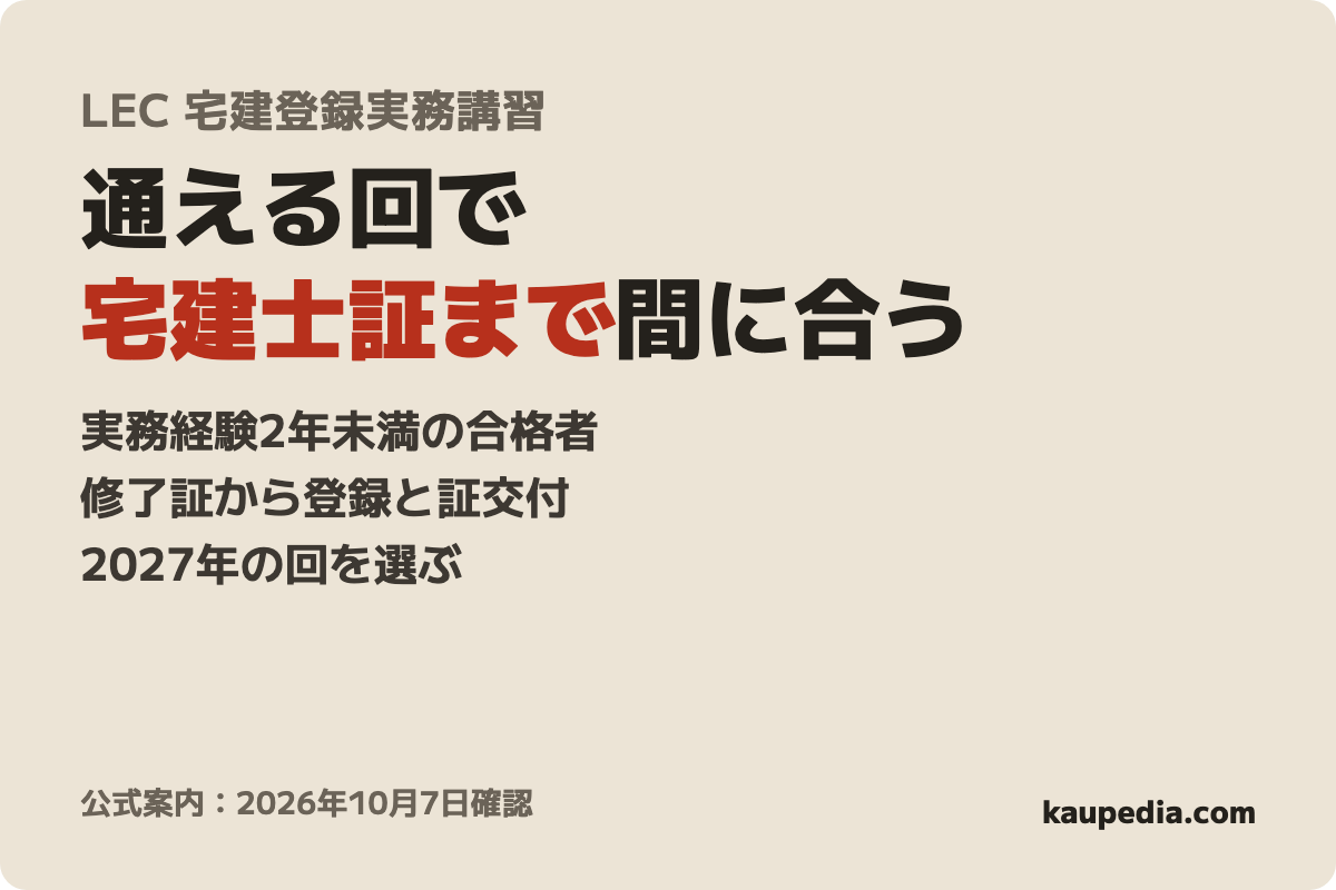 宅建登録実務講習の表紙