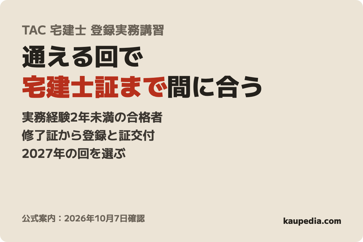 宅建士 登録実務講習の表紙